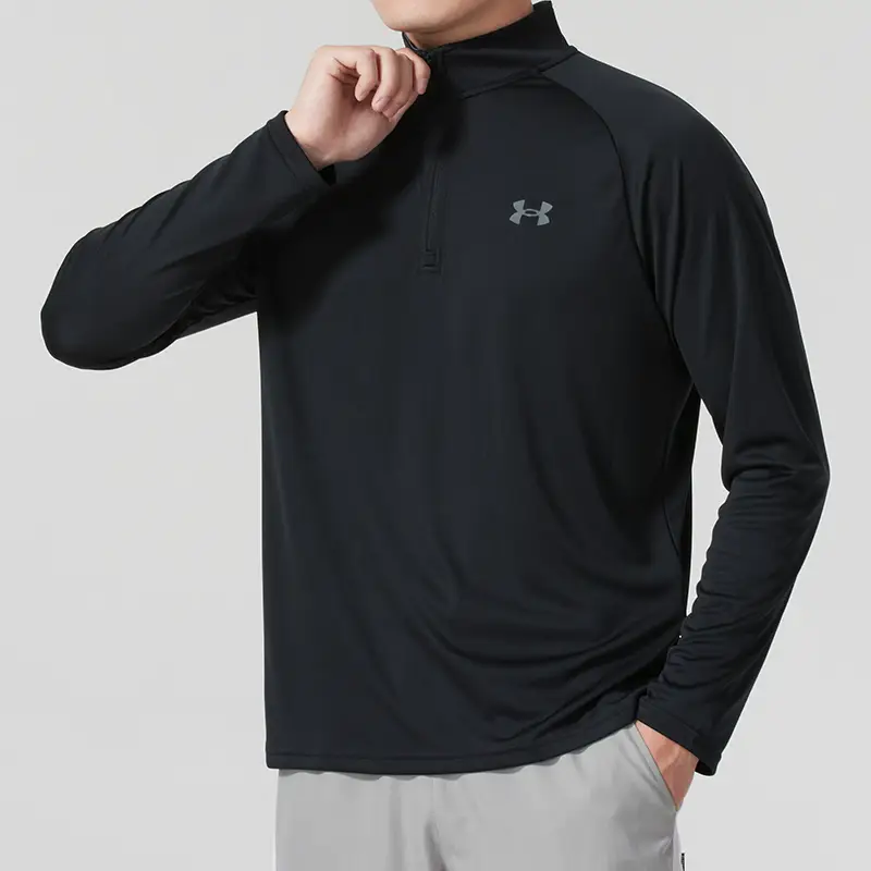 Under Armor Official Sports Suit Men's Fitness Training Clothes Half Zipper Long sleeves T-Shirt Casual Running Knitting pants