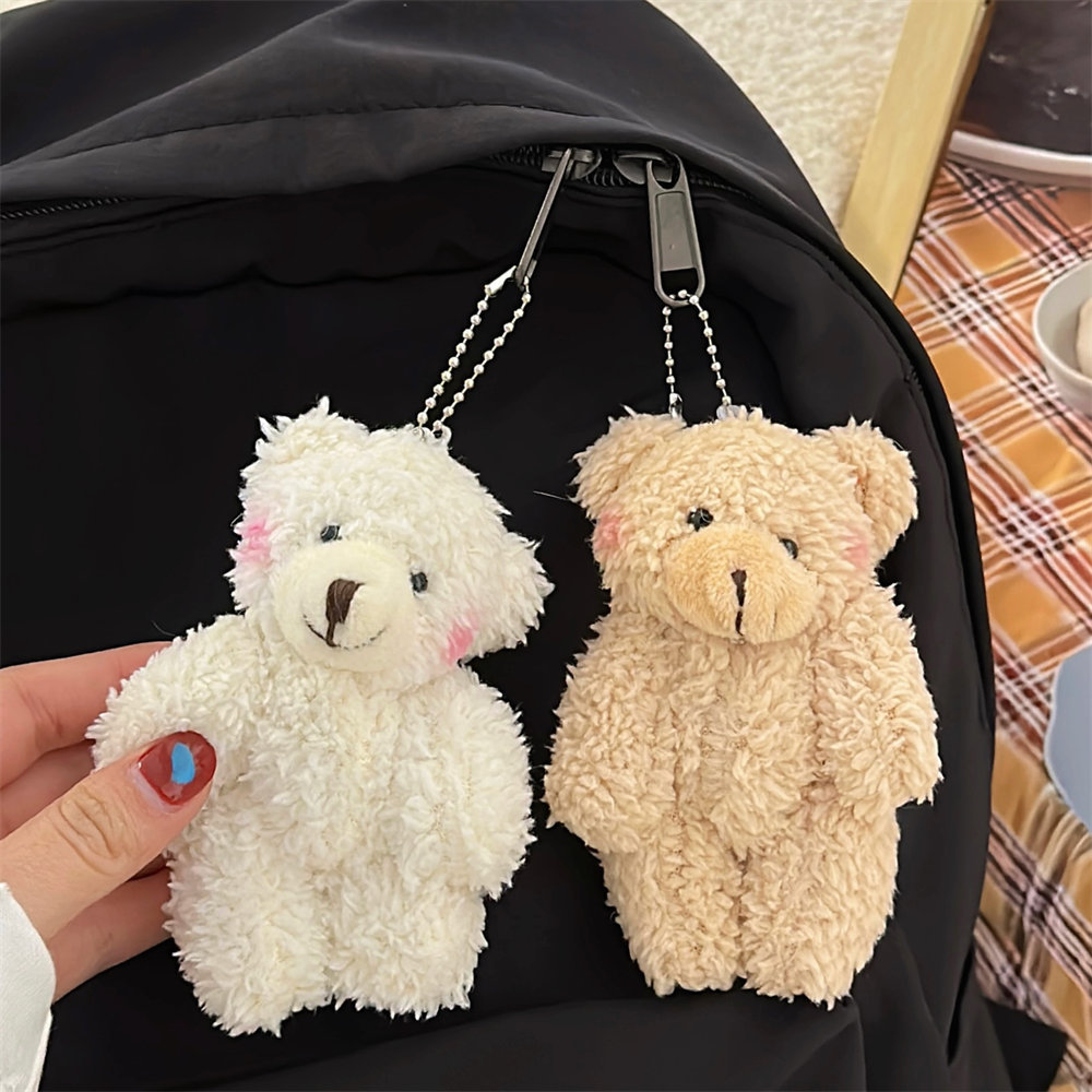 Stupid Girl Cute Pendant Plush Doll Bear Doll Bag Pendant Soft Cute Accessories Keychain Women