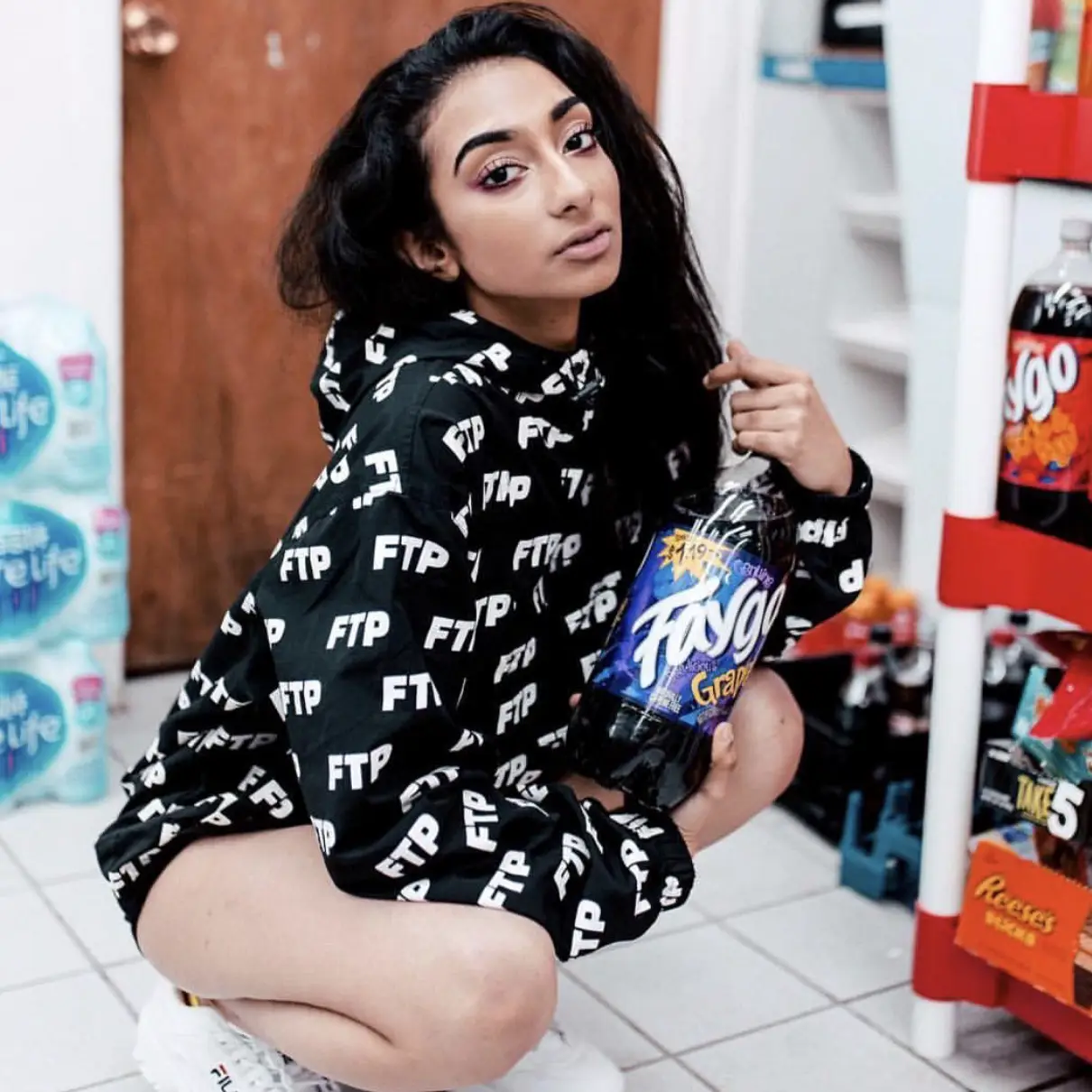 [Ready Stock] Ftp Fuckthe Population All Overprint All-Over Printed Multi-Standard Sweatshirt and Sweatpants