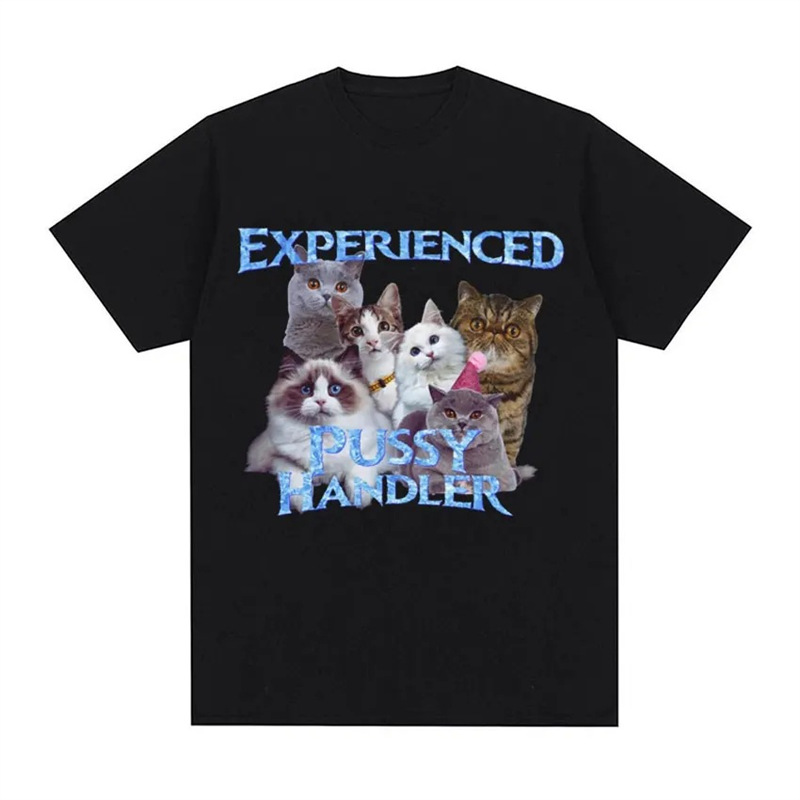Streetwear T-Shirt Professional T-Shirt Meme Women's Fashion Retro Casual Fun Top Cat