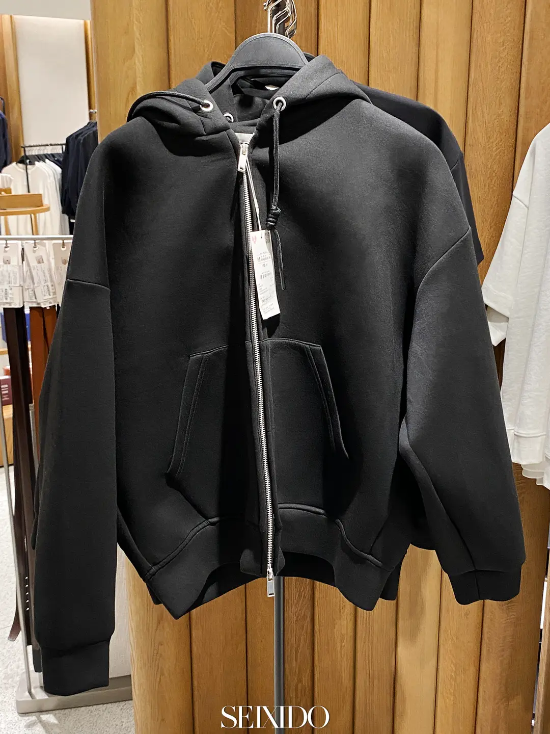 Cabinet 549! New Autumn and Winter Men's Clothing, American-Style Loose-Fitting Drop-Shoulder Space Cotton Hooded Sweatshirt Jacket 1437380 800