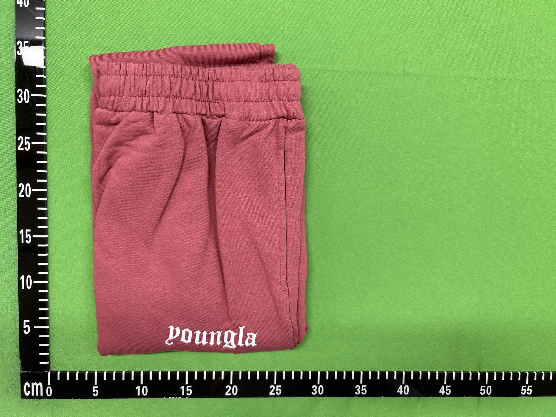 American Style Youngla Embroidered Logo Sweatpants for Men, Simple and Fashionable, Loose Fit, Large Size, Straight Wide-Leg Trousers for Autumn and Winter