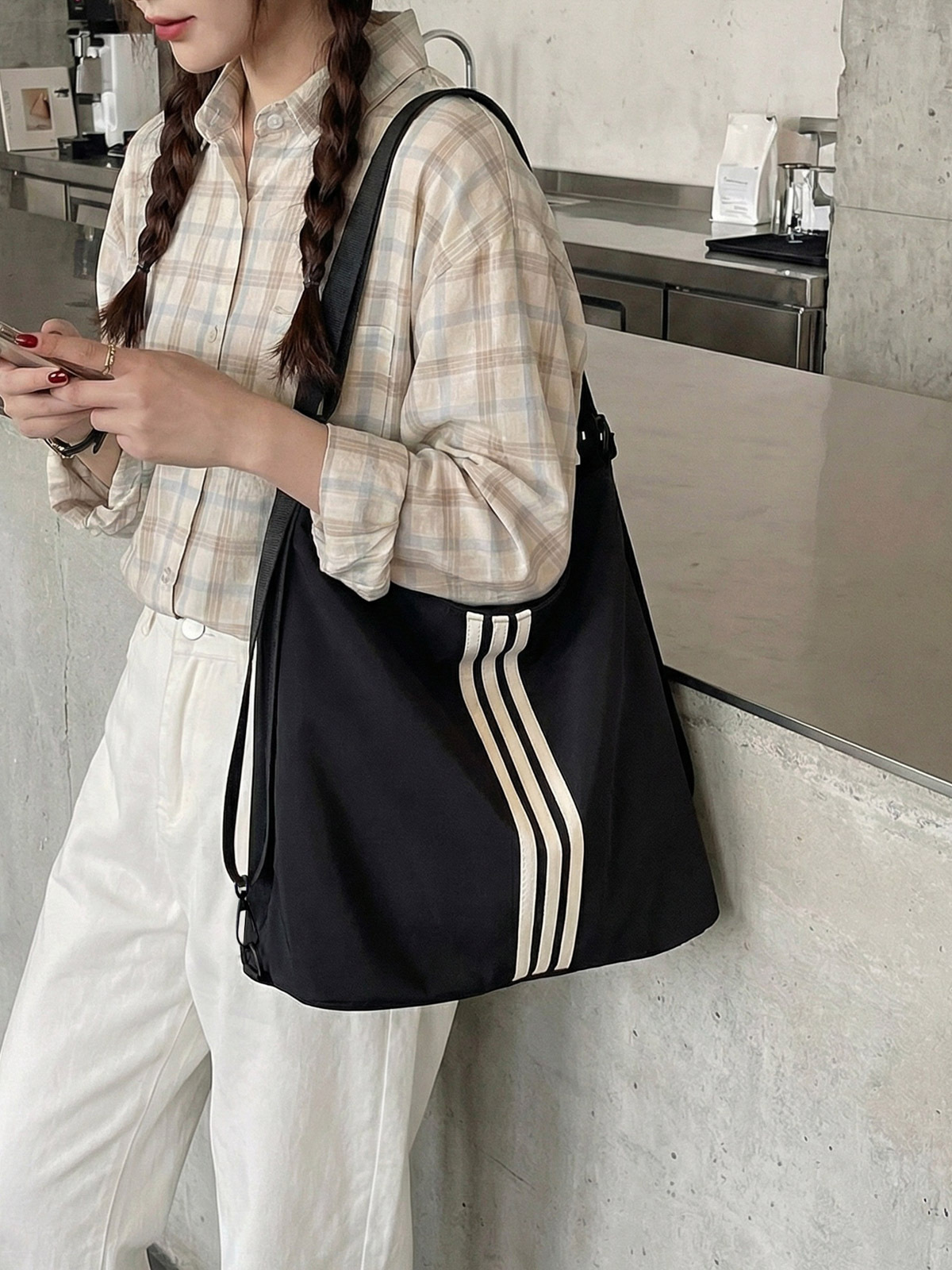 Casual Shopping Shoulder Bag, Lightweight Travel Crossbody Bag, Versatile Waterproof Nylon Bag, Multifunctional Women's Backpack