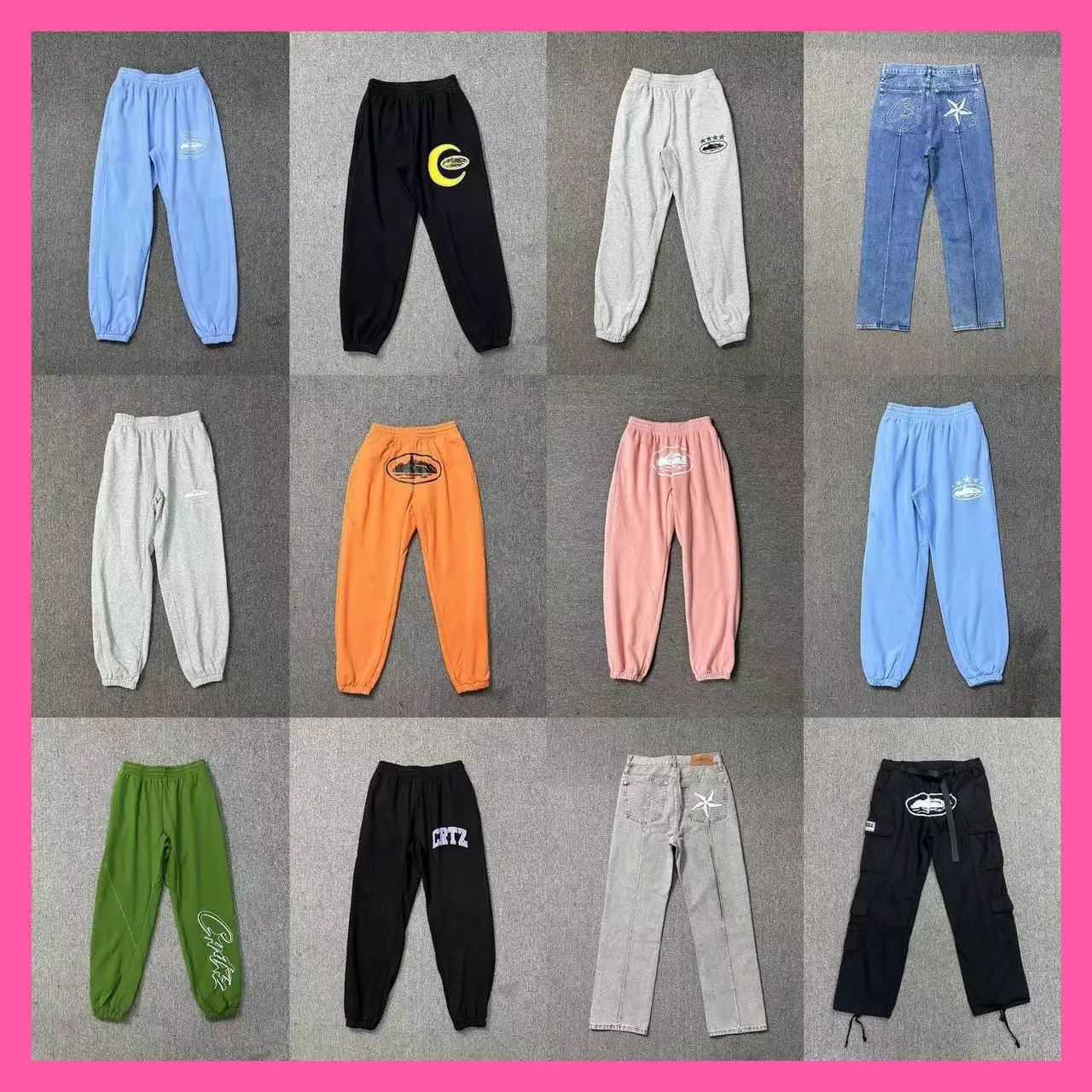 Cross-border foreign trade wholesale Alcatraz Island letter LOGO printing leisure sports pants men and women couples Joker casual pants