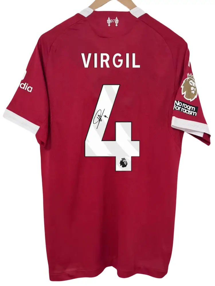 25-26 LFC Virgil soccer shirt jersey printed signature