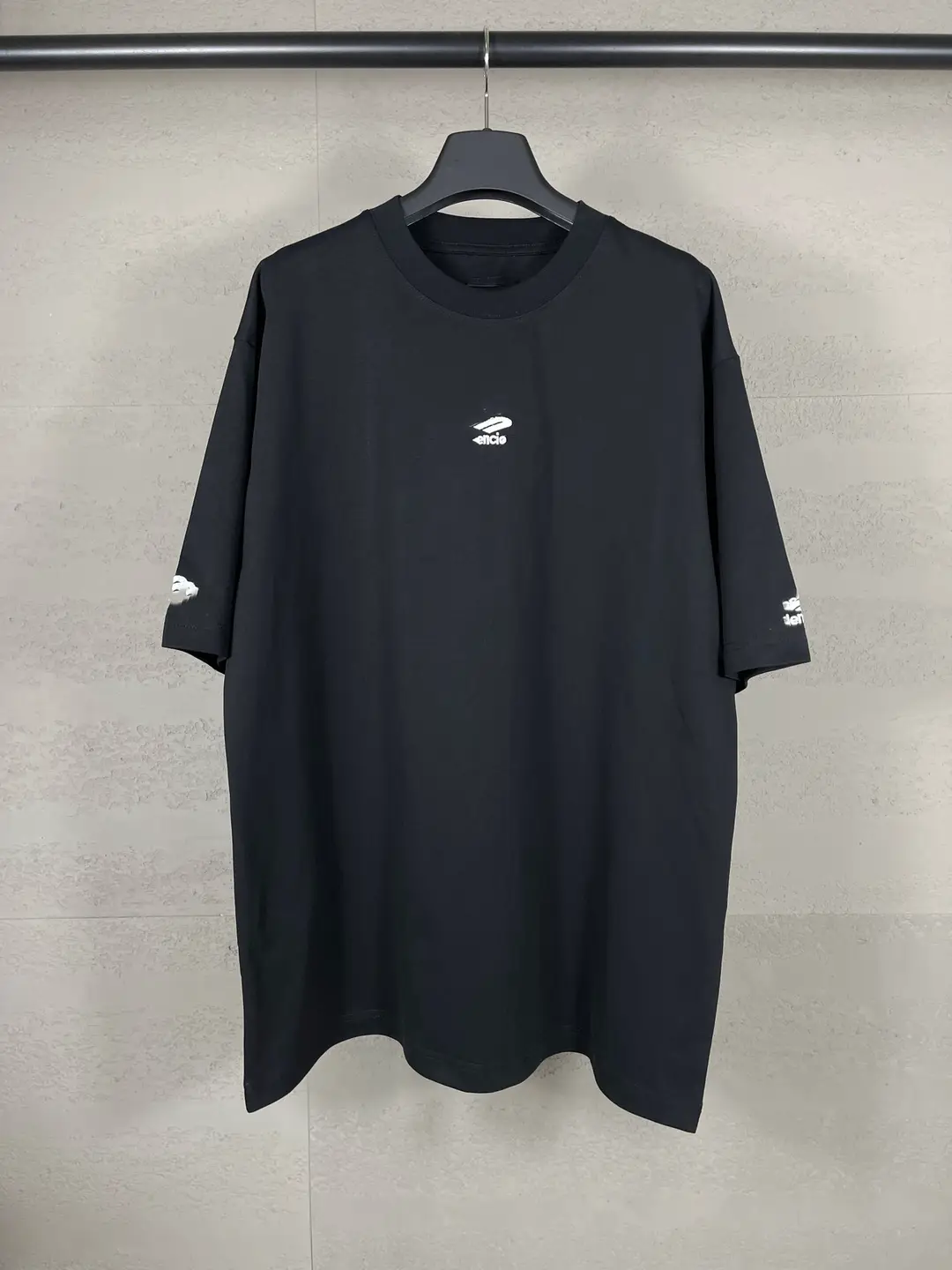 Summer Paris ski 3B classic LOGO chest left and right cuffs micro-logo embroidery short sleeve T-shirt for men and women