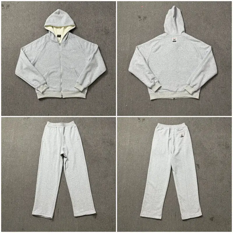 Corteiz Alcatraz Simple Embroidered Letters Meichao High Street Loose Cardigan Hoodie Casual Pants suit