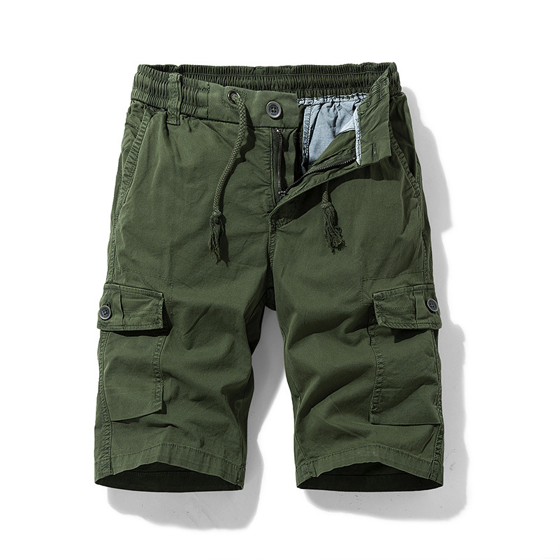 Cross-Border Japanese Tether Tooling Shorts Men's Multi-pocket Pants Straight Beach Pants Outdoor Sports Pants Male