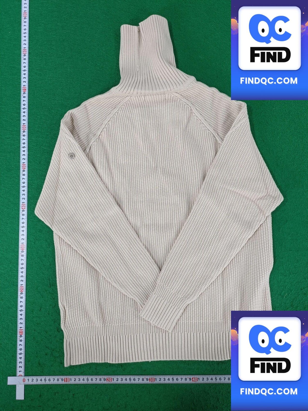 STONE ISLAND 21SS Ghost Series Compass Turtleneck Knit Sweater Apricot QC