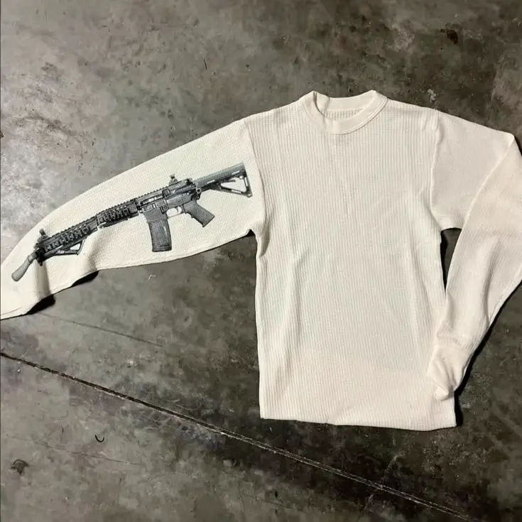 New Autumn Loose-Fitting and Personalized Pattern-Printed Hip-Hop Style