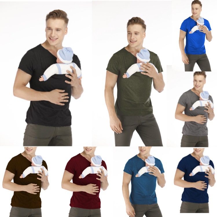 Men's Black V-Neck T-Shirt
