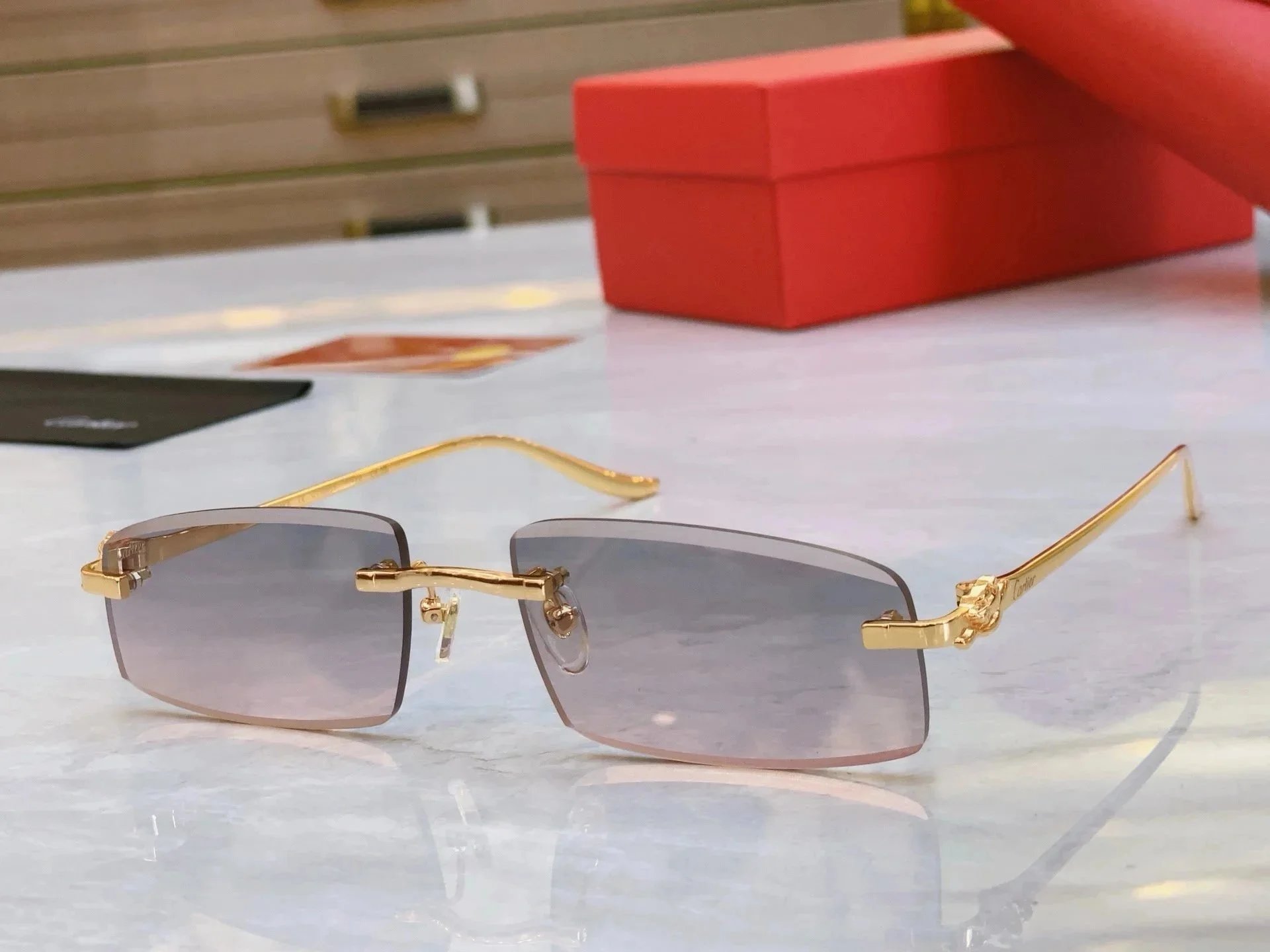 Cartier Rimless Sunglasses