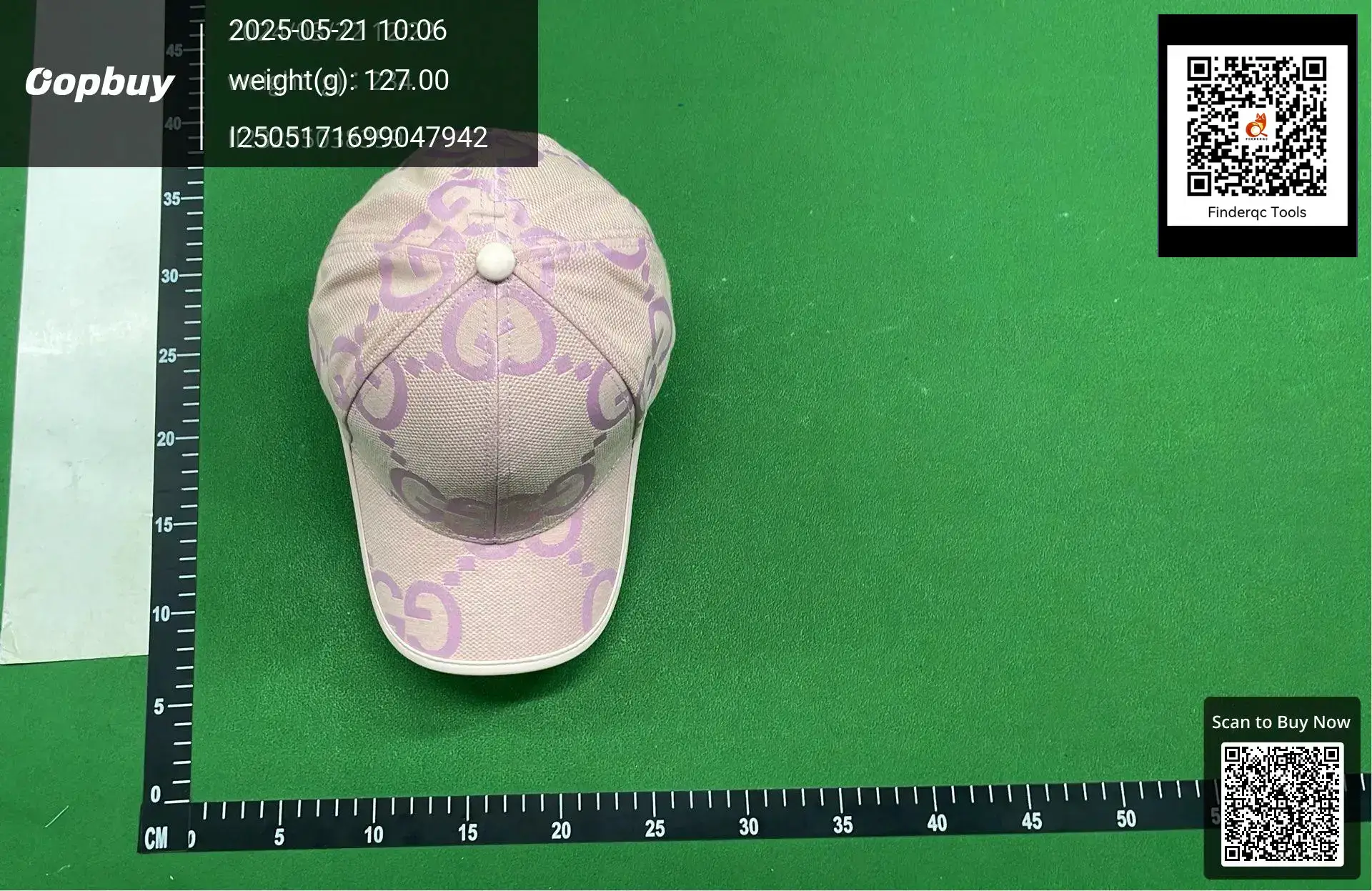 Gucci GG canvas baseball cap