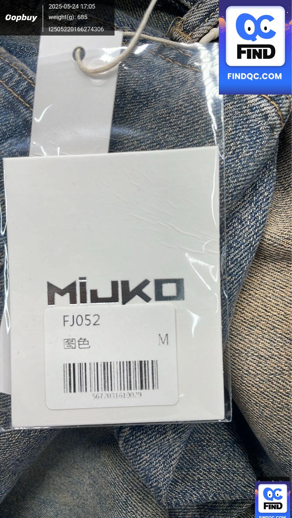 MIJKO men's old Baggy mud dyed trousers men's and women's same straight washed high street Blue profile jeans QC
