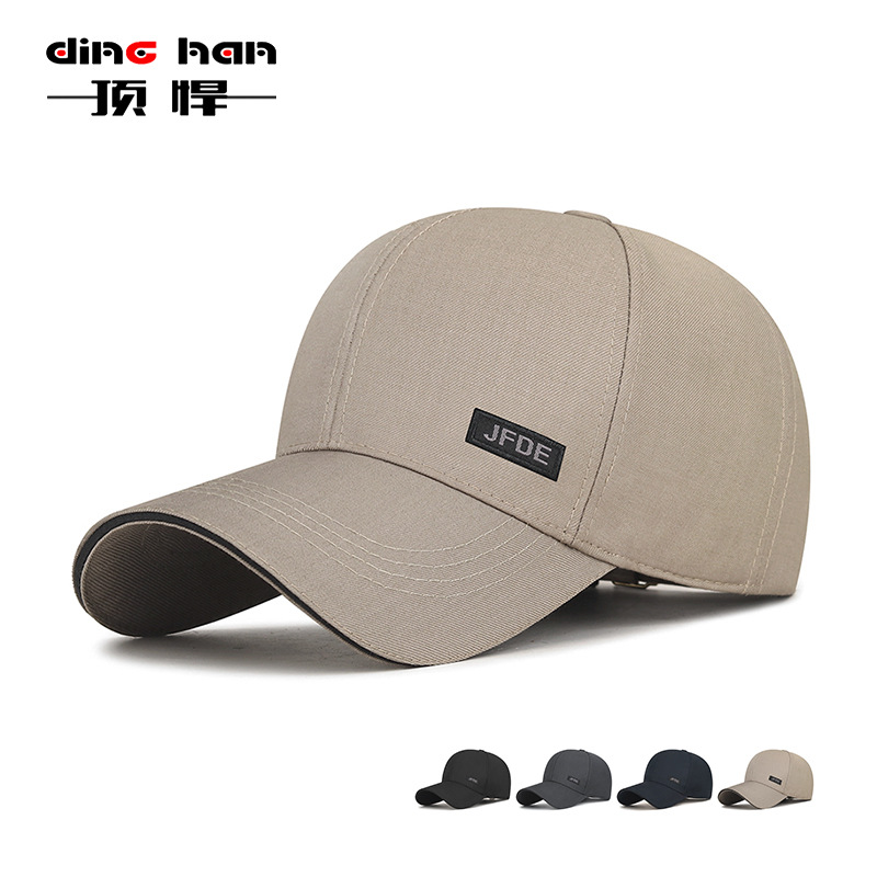 Hat Men's Spring and Autumn Casual All-match Baseball Cap Embroidered Letters Business Mature Dad Middle-aged Old Man Cap