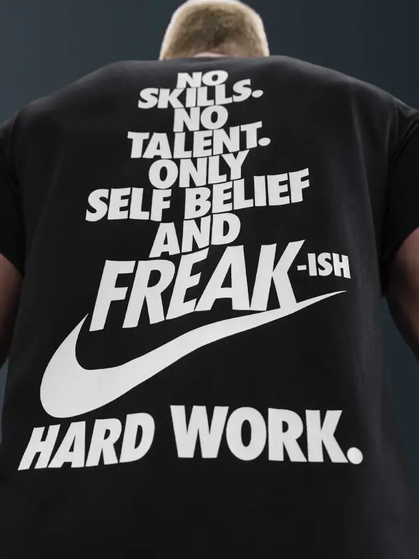 Nike Nike Short-Sleeved Men's Summer New arrival Barb letter Print Breathable Cotton Sports T-Shirt Hv1694-010