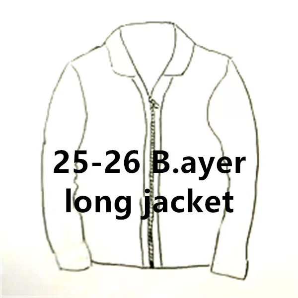25-26 B.ayer long zipper jacketID:62510041523S-2XL