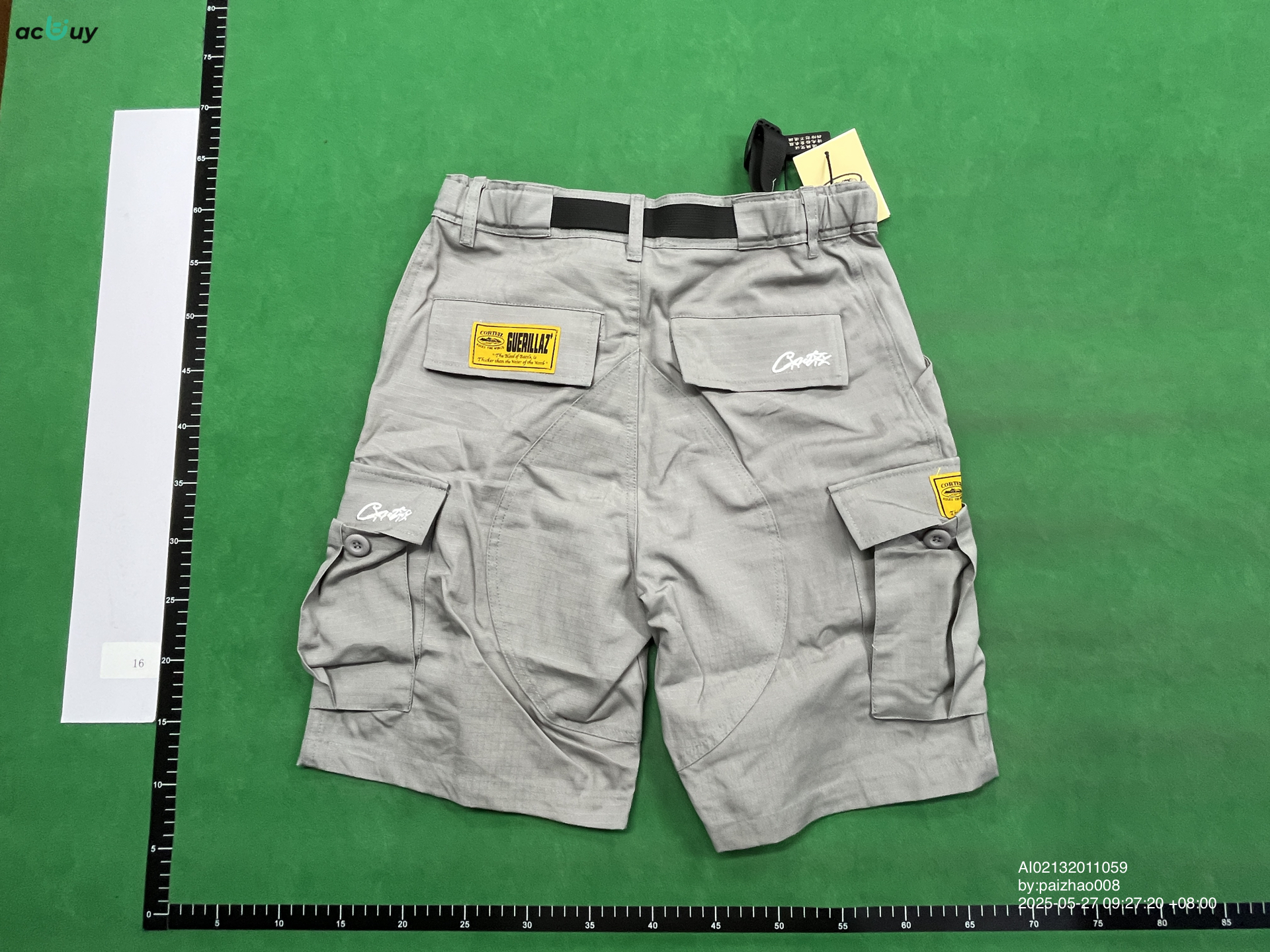 Drill Style American High Street Multi Flap Pocket pants hip hop Print parka shorts Men's Trendy Brand Summer Loose Half Length Mid Pants QC