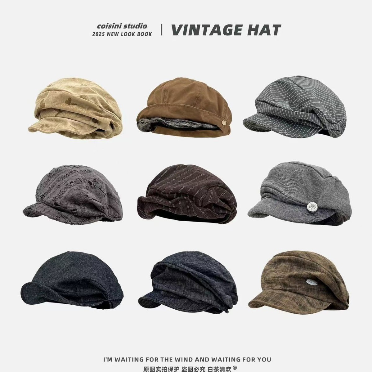 2026 New Retro Pleated Cloud-Shaped Octagonal Hat for Women, Spring and Autumn Casual Versatile Artistic Beret That Makes the Face Look Smaller
