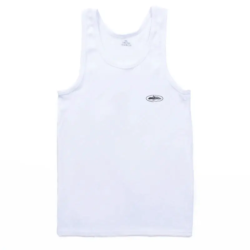 European and American High Street Style, Regular Fit, Summer Breathable Solid Color, Celebrity-Inspired Dad Vest Undershirt