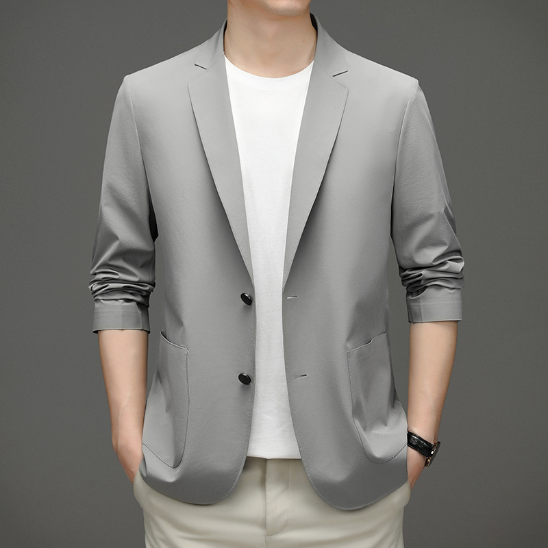 [Popular] 2023 spring and summer new elegant slim-fit young and middle-aged casual thin suit jacket