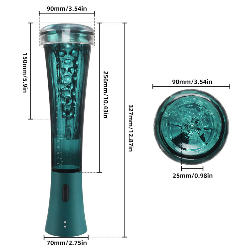 Foreign Trade New Aircraft Cup Men's Fully Automatic Masturbation Device Penis Telescopic Clamp Suction Trainer Sex Toy Amazon