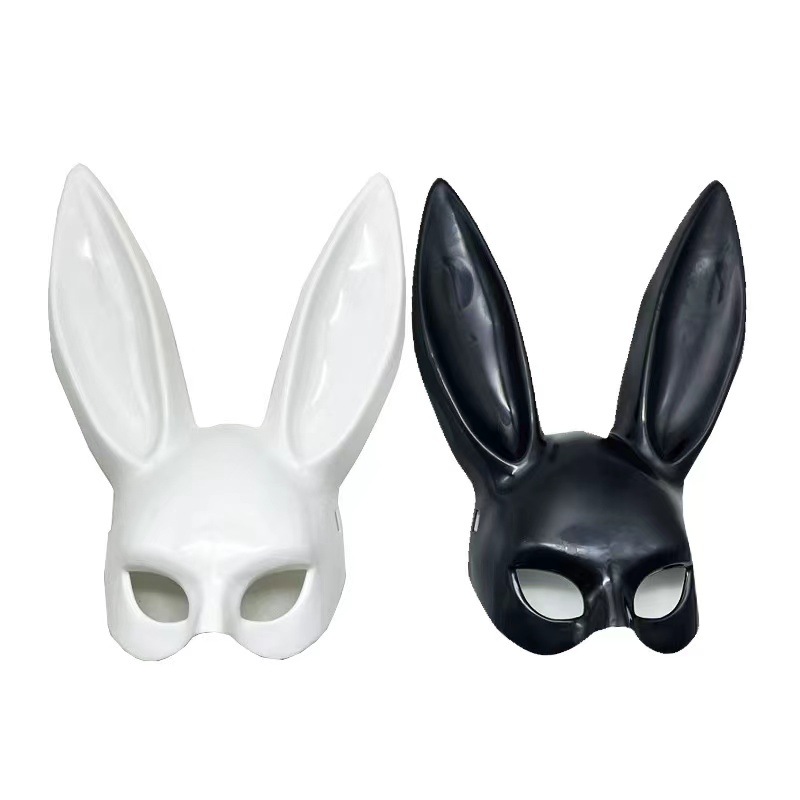Halloween Masquerade Ball Rabbit Mask Party cosplay Masquerade Cartoon Half Face Bunny Mask