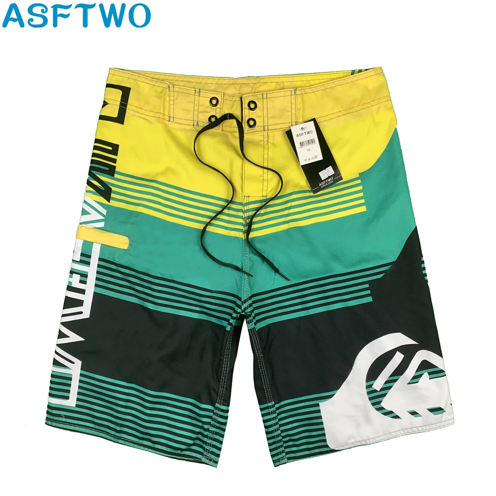 2024 Summer Beach Men's Quick-Dry Surfing Beach Shorts Loose Casual Hot Spring Yacht Five-Point Shorts Foto QC de TAOBAO na Qualit.ly