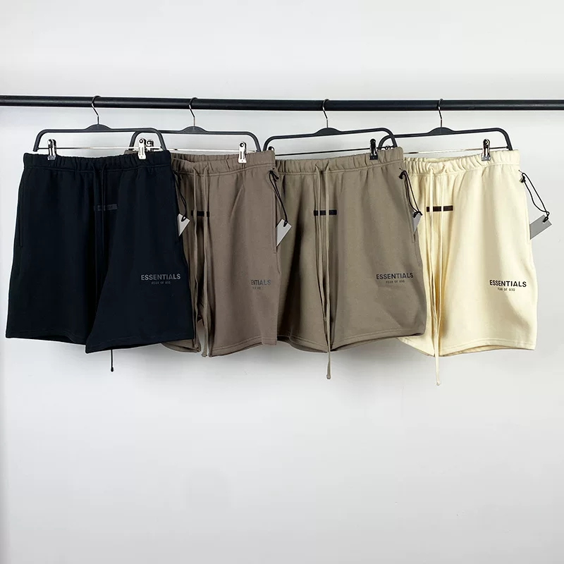 2021Ss New Reflective Print Shorts Essentials Trendy Brand Washed and Fleece-Lined Cross-Border Hot Sale Foto QC de TAOBAO na Qualit.ly