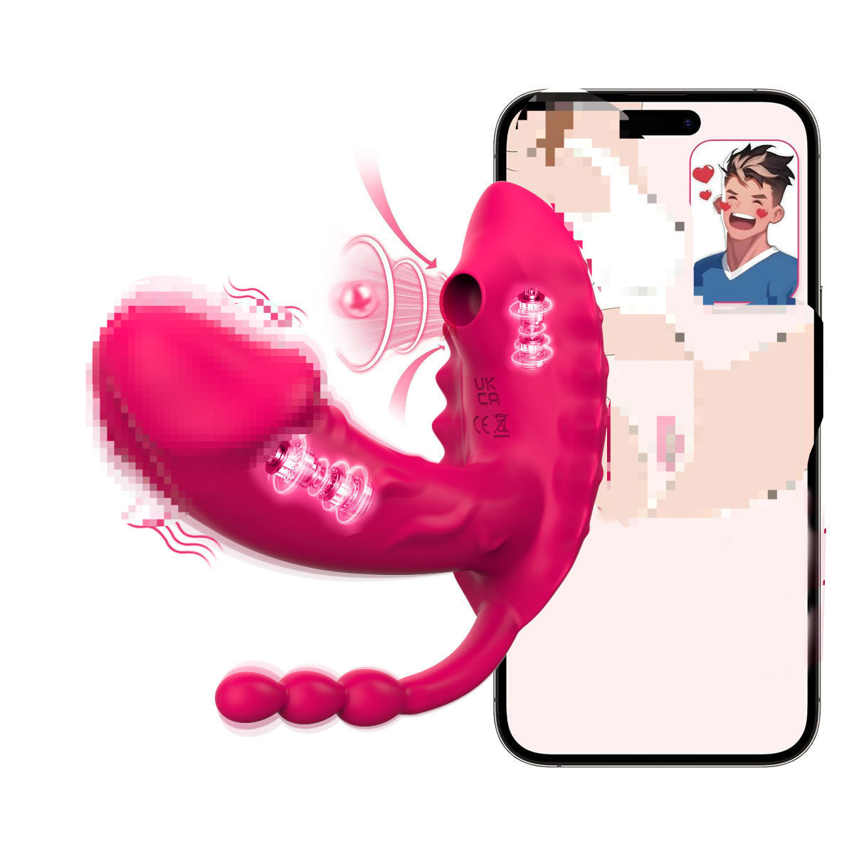 Wearable Vibrating Egg for Women, Invisible for Outdoor Use, Strong Vibrating Egg for Sucking, Adult Sex Toy for G-Spot Orgasm