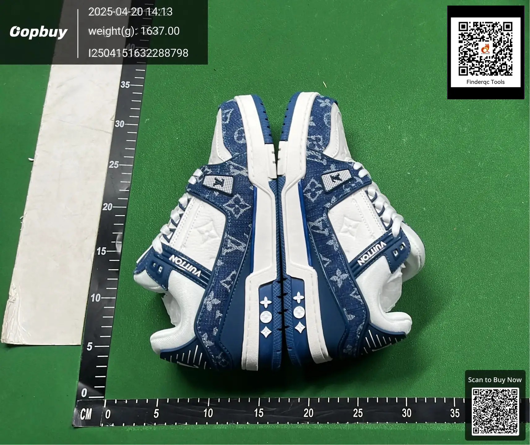 Louis Vuitton Trainer Denim Blue