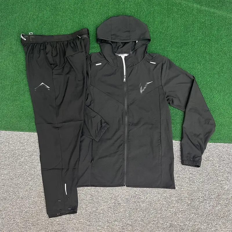 Nike Men's Black Hooded Tracksuit