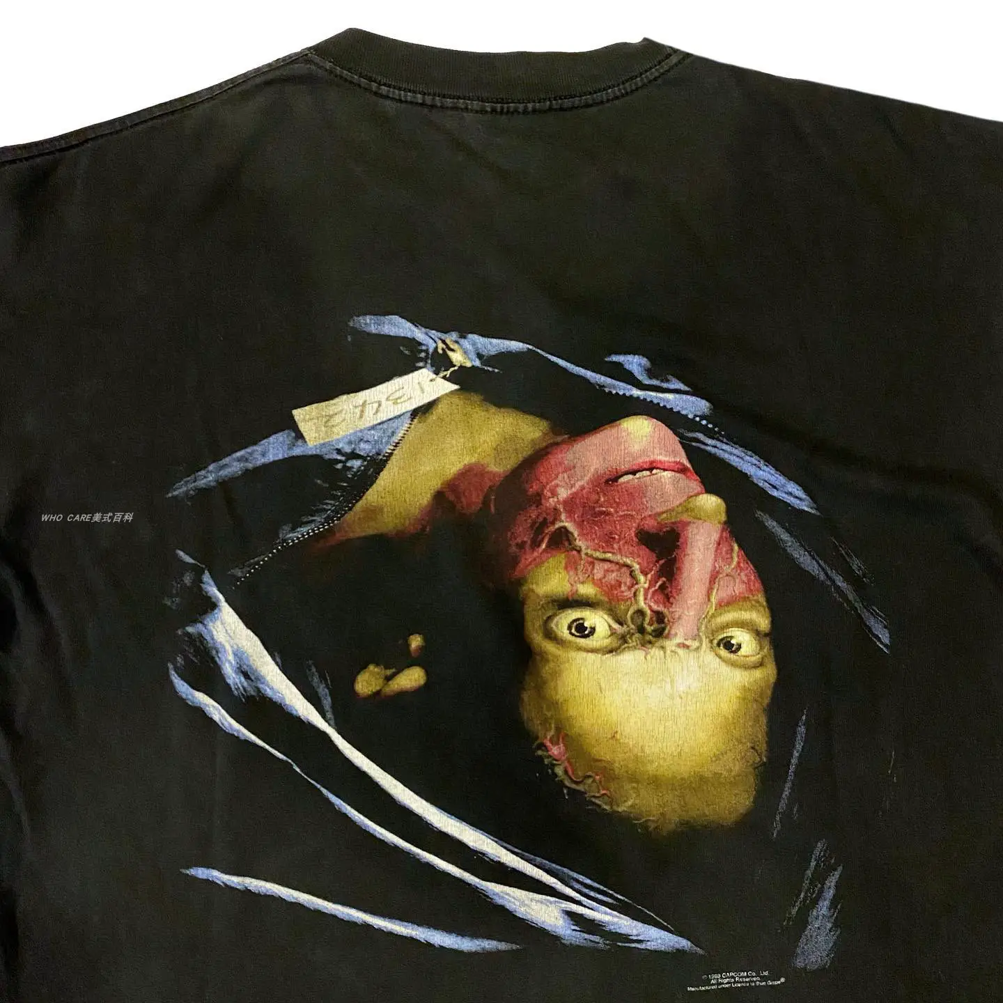 Resident Evil Short Sleeves, American-Style Drop Shoulder, European and American High Street Short-Sleeved T-Shirt