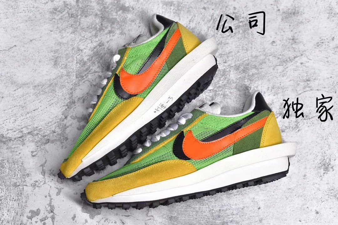 Exclusive Pure Original Sacai x NK LVD Waffle Day break Joint Show Deconstruction High-end Running Shoes