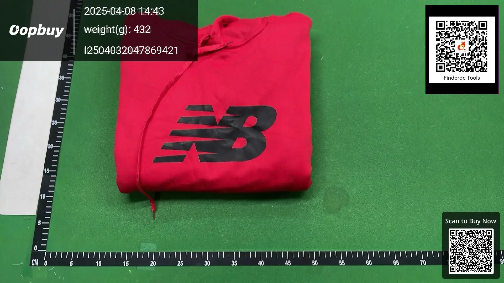 New Balance Men's and Women's Red Hoodie