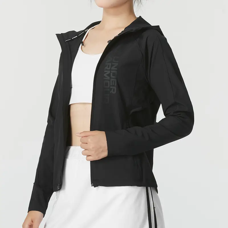 Under Armor Women's Hooded Outwear Autum New arrival Running Training Sportswear Outdoor Travel silm Casual jacket