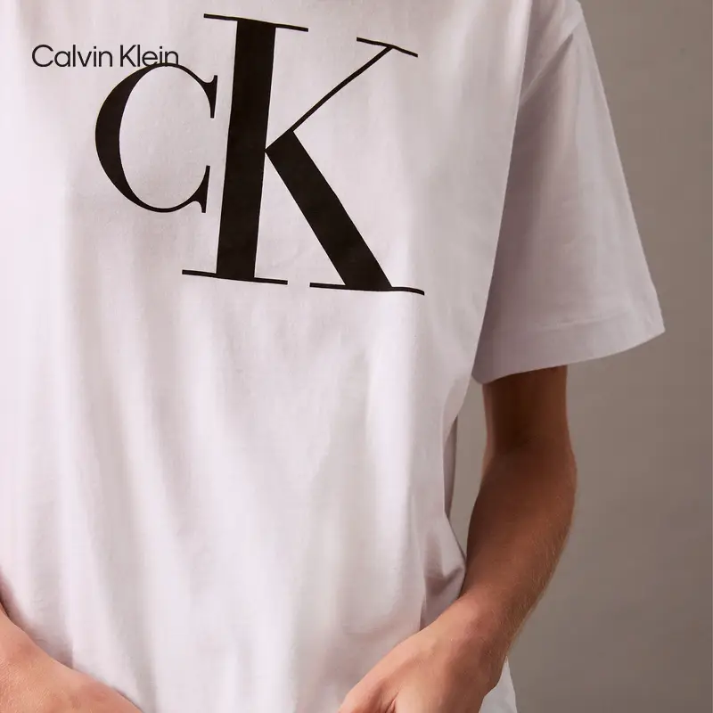 Ck Jeans25 Spring and Summer New arrival Women Casual Minimalist letter pure cotton Round Neck Knitting Short Sleeve T-Shirt 47A227G
