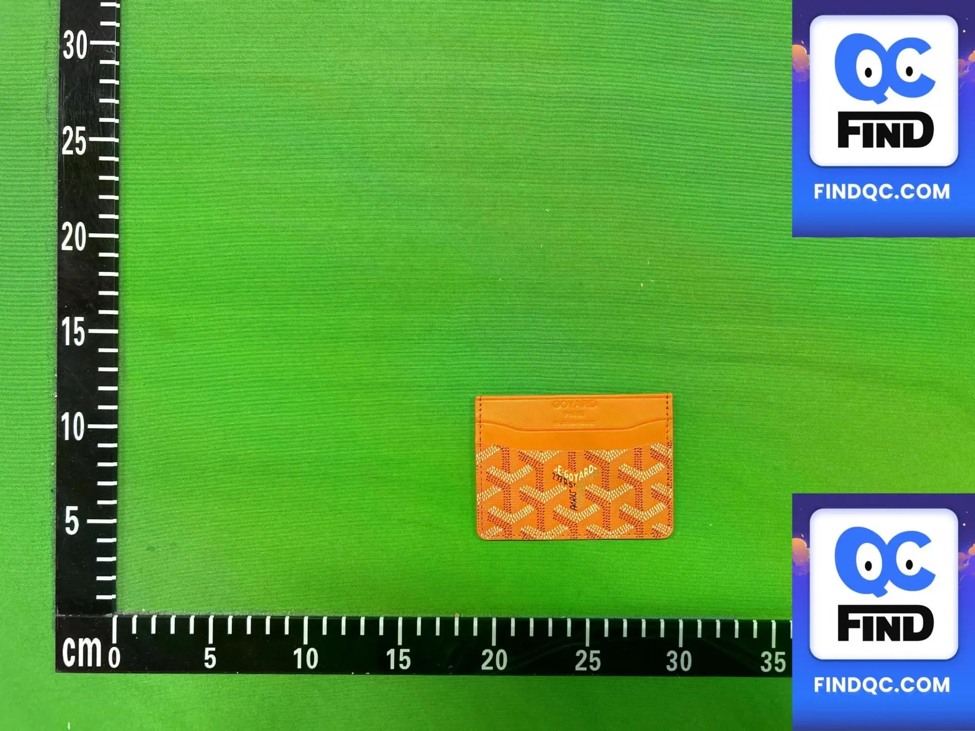 GOYARD Saint Sulpice card holder orange