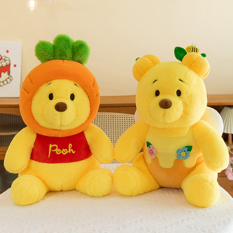 Cross-border New Radish Winnie the Poochus Cartoon Plush Toy Honey Pot Winnie the Poochus Cute Plush Doll Birthday Gift