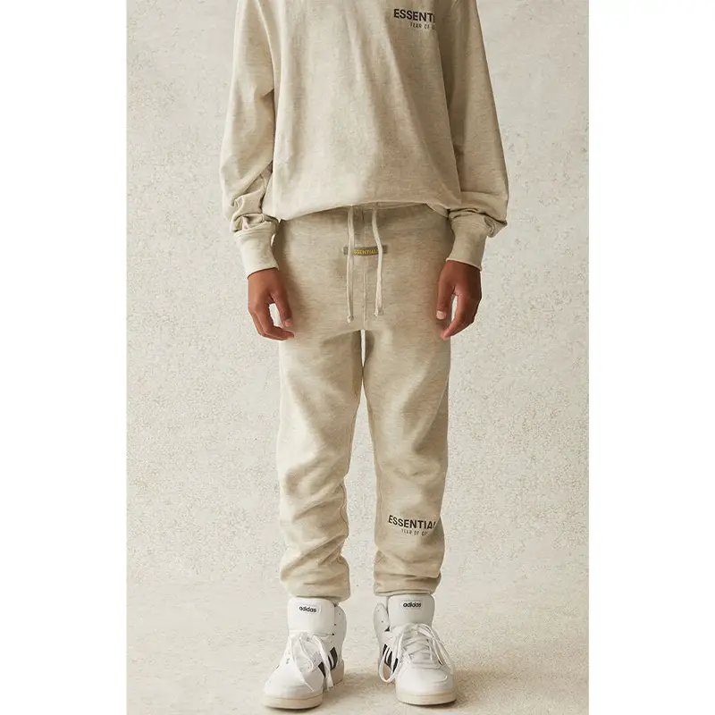 2021Ss Children's Clothing Pants Velvet Essentials Fleece-Lined Kids Sweatpants Sweatpants