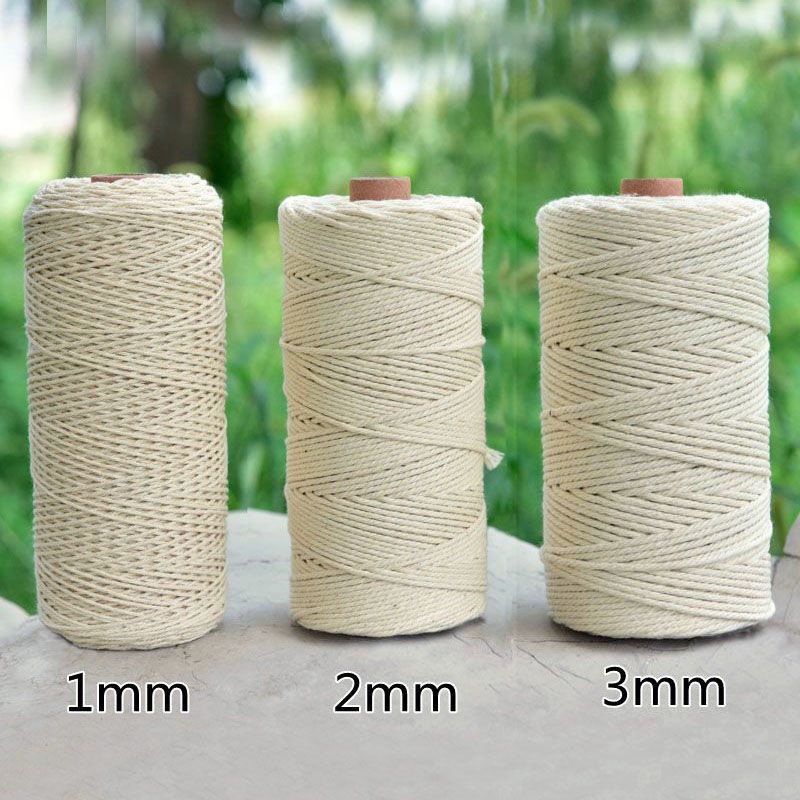 All Cotton Thream Handmade Material Binding Rope Pure Cotton Core-spun Rope Braided Rope Trouser Rope Bundle Pocket Hat Rope