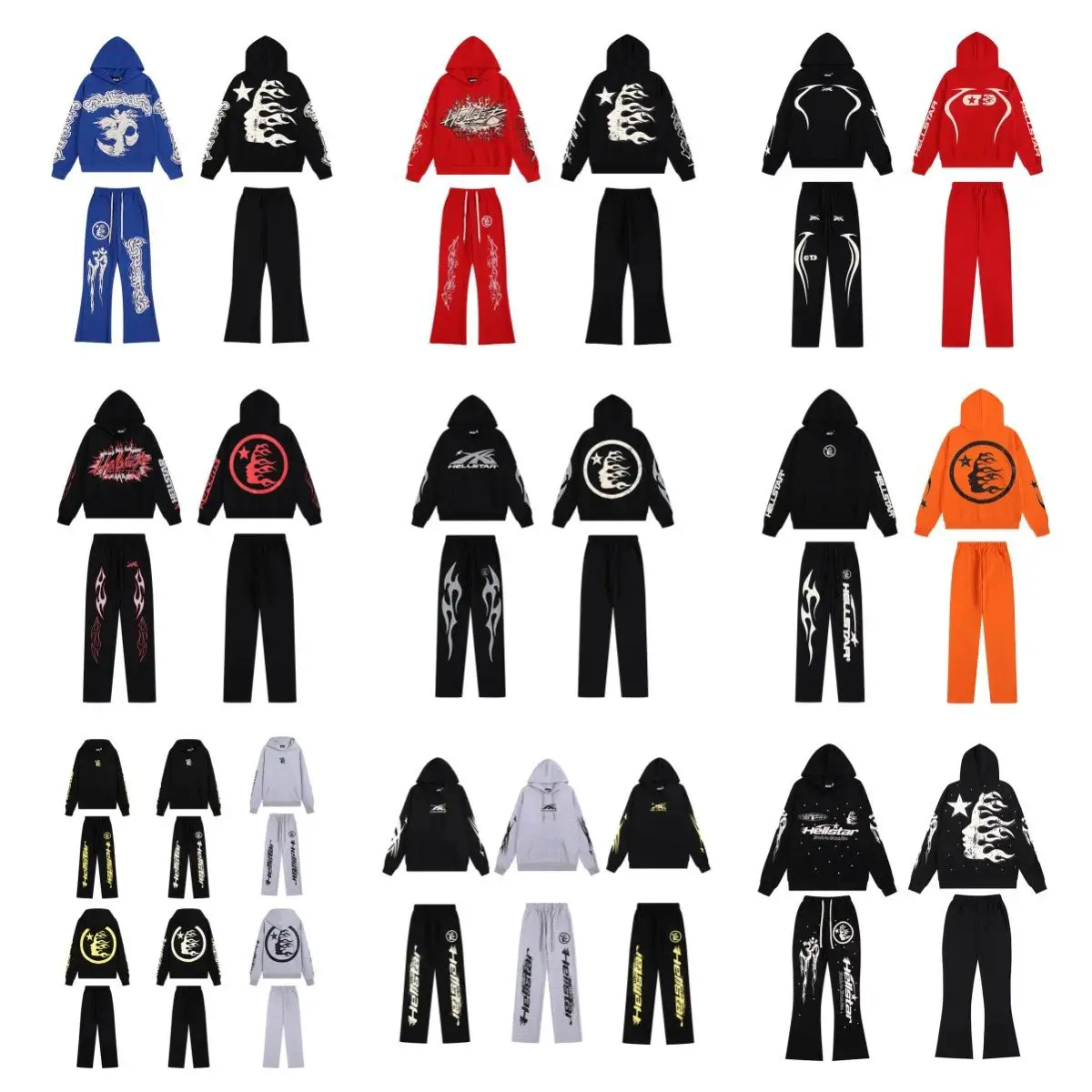 Hellstar hooded sweatshirt pants