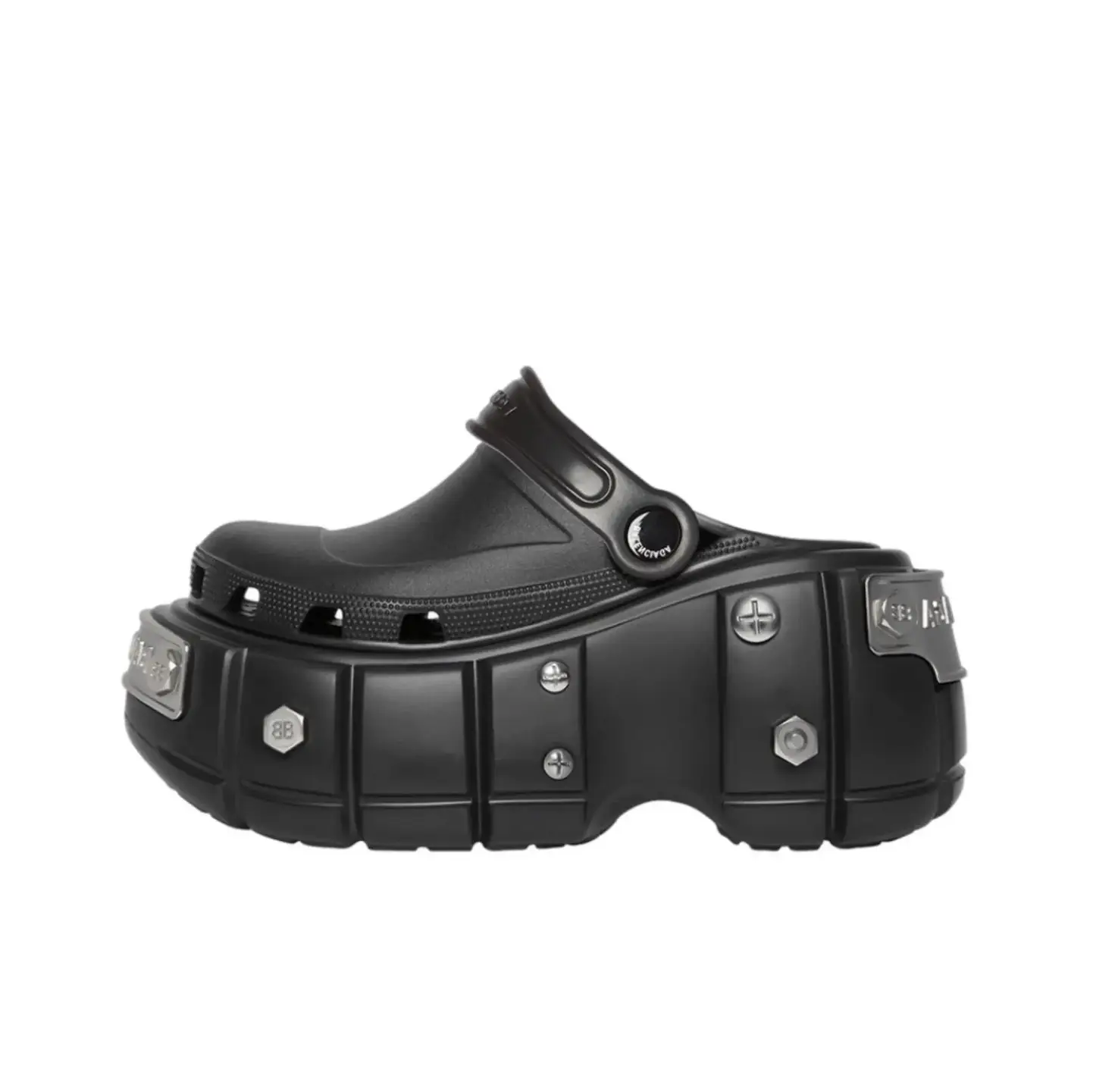 Balenciaga Hardcrocs Platform Clogs Black