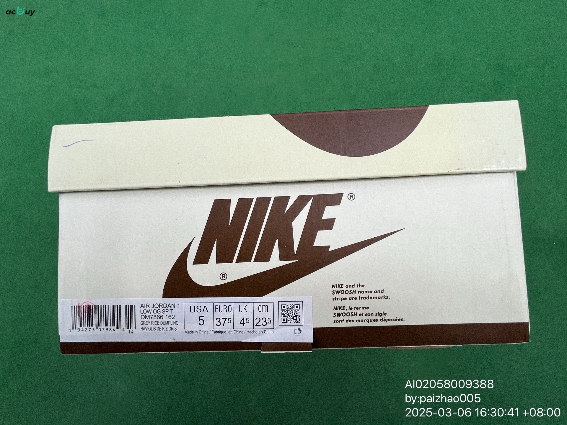 AIR JORDAN 1 LOW OG SP Travis Scott Reverse Mocha — zdjęcie QC 3