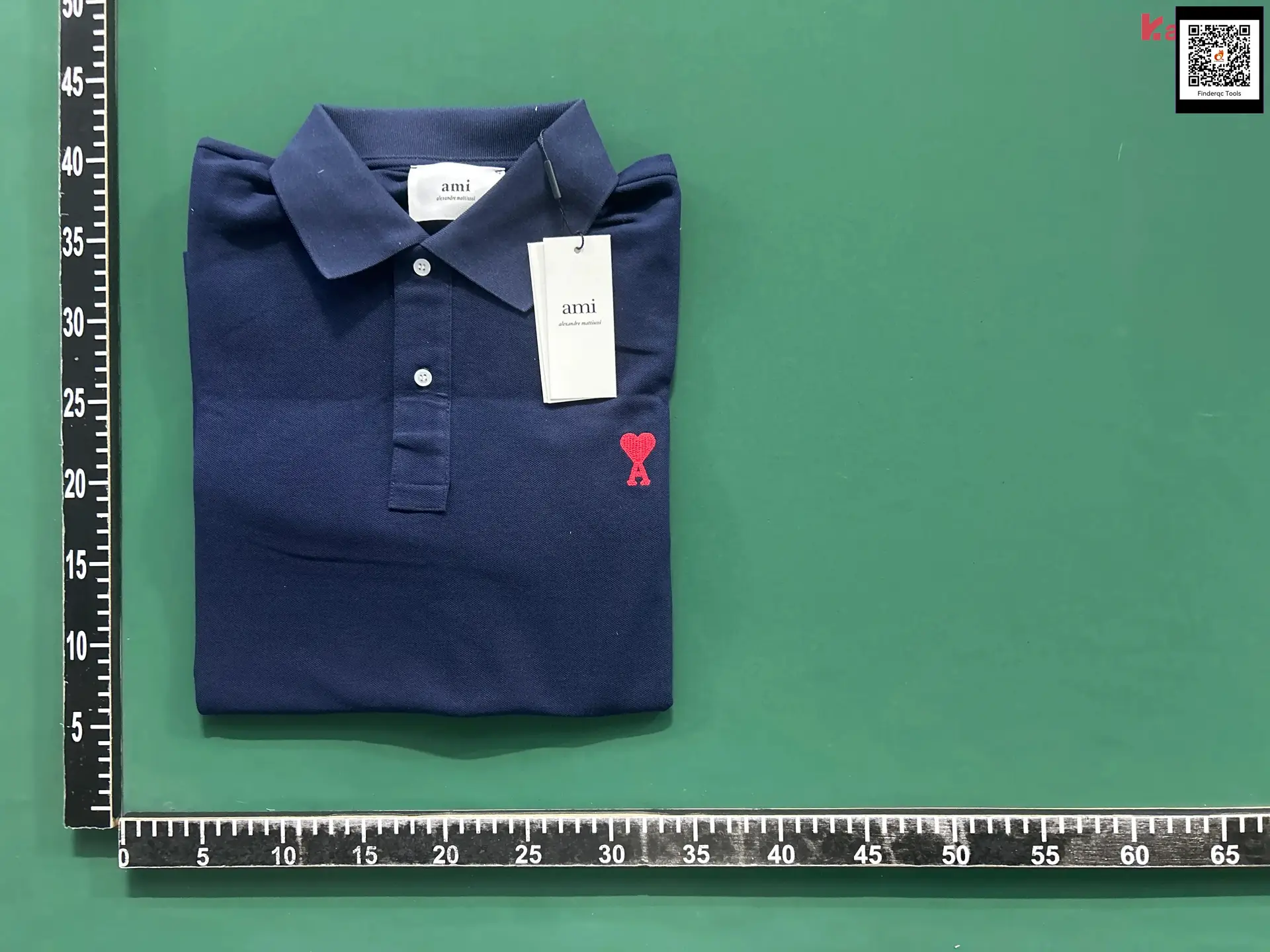 Ami Alexandre Mattiussi navy polo shirt