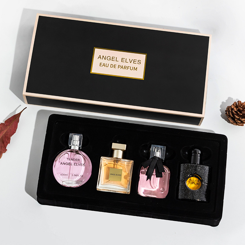 The Live Broadcast Room Recommends Di Xiang'Er's Women's Perfume Set, Gabrielle Pink, Black Coffee, Rotating Paris Eau De Toilette