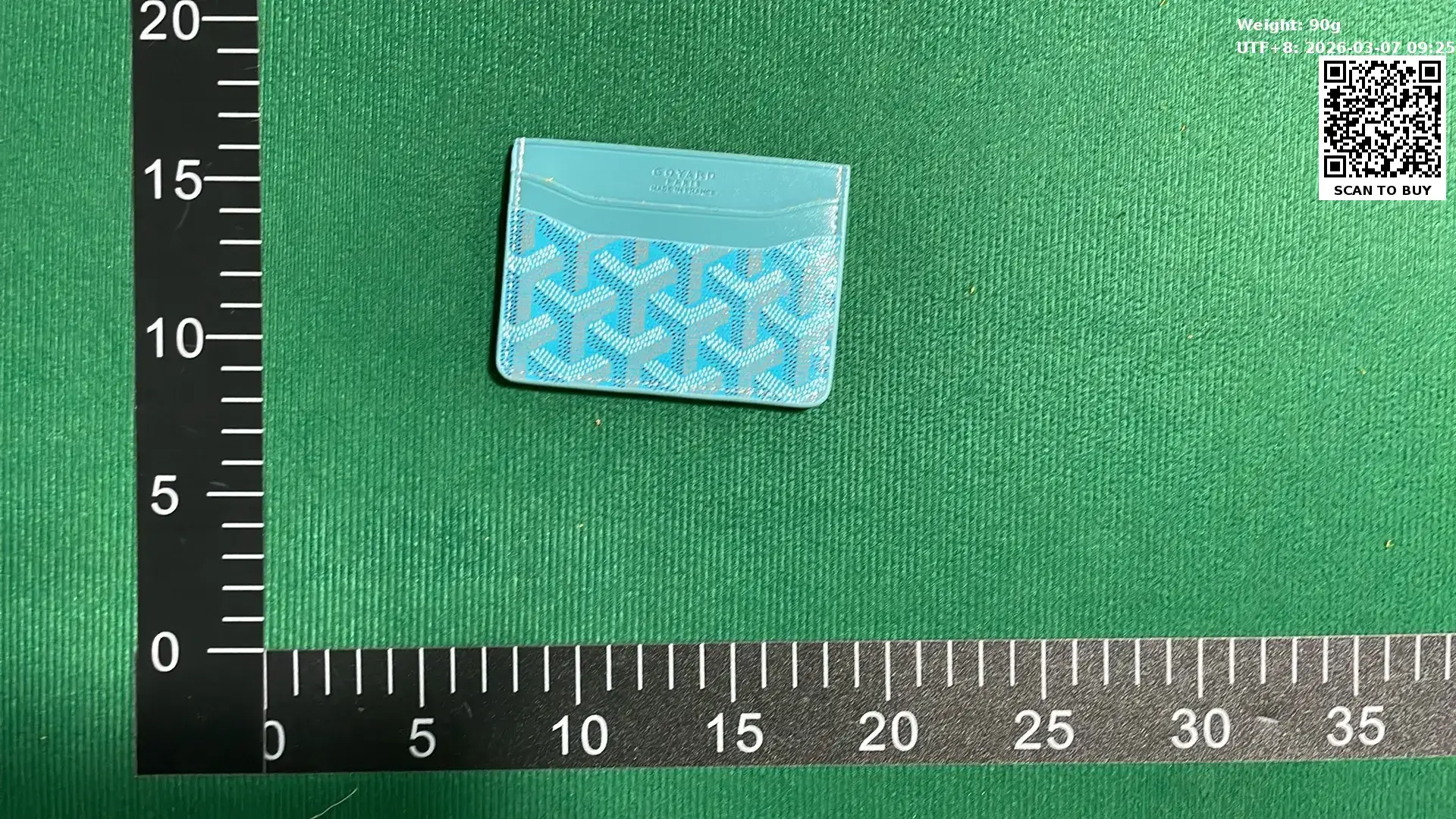 Goyard Saint Louis Card Holder Aqua