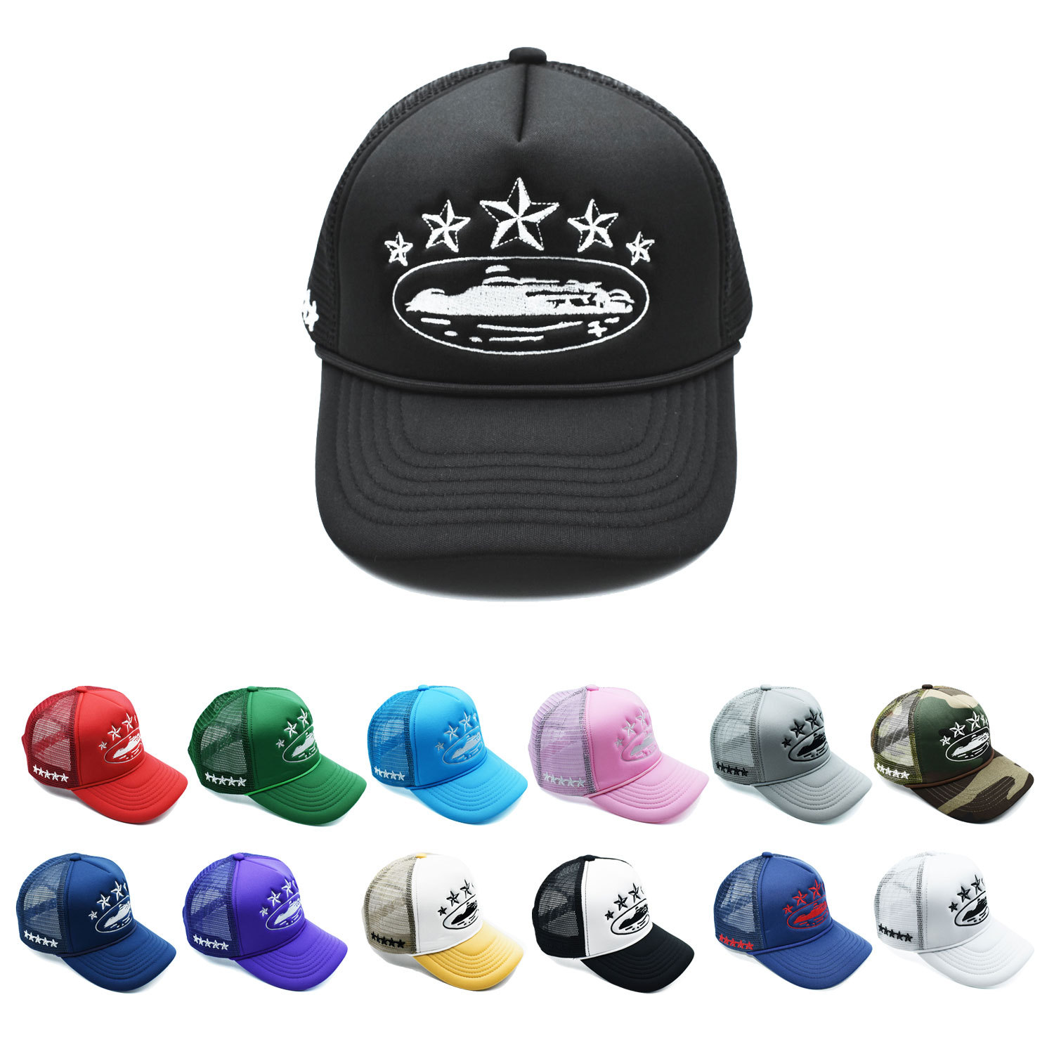 Long-term goods cross-border e-commerce CORTEZ Alcatraz Island embroidered baseball cap sun hat flat hat