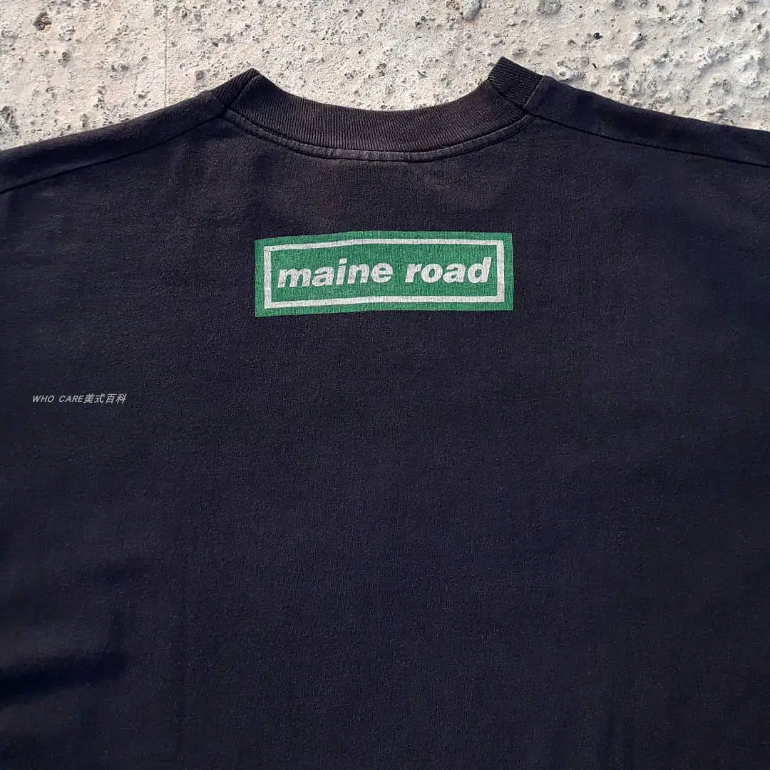 Oasis Short Sleeves 90S Y2K Look Oasis Band Texture Loose-Fitting Niche Short-Sleeved T-Shirt