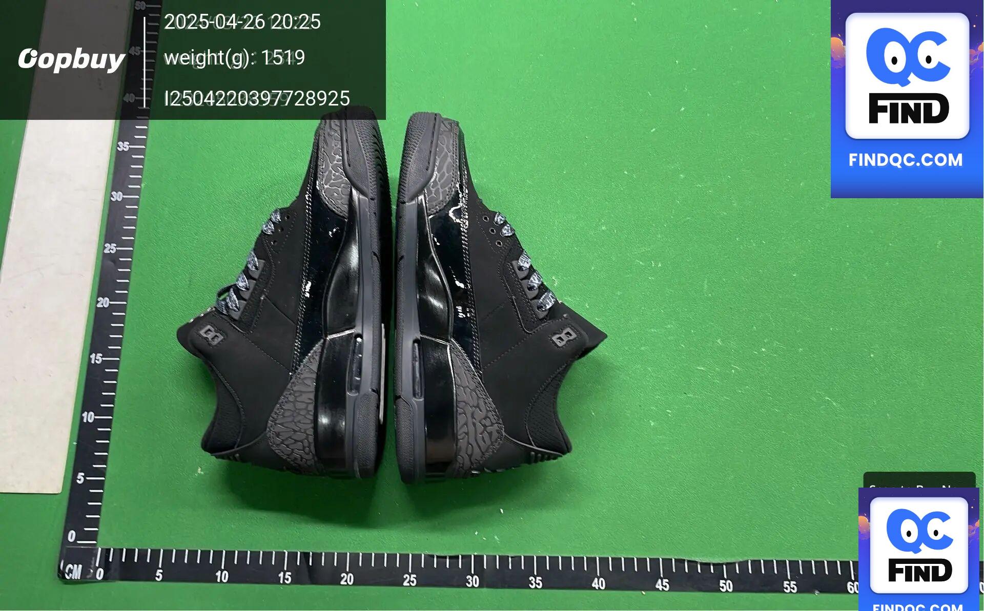 Air Jordan 3 Retro Black Cement QC